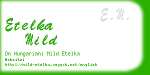 etelka mild business card